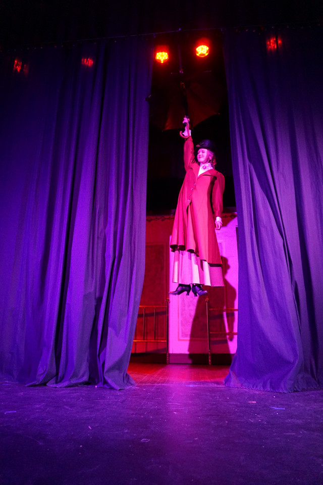 Cast member in character during a Rooted Gypsy Repertoire performance