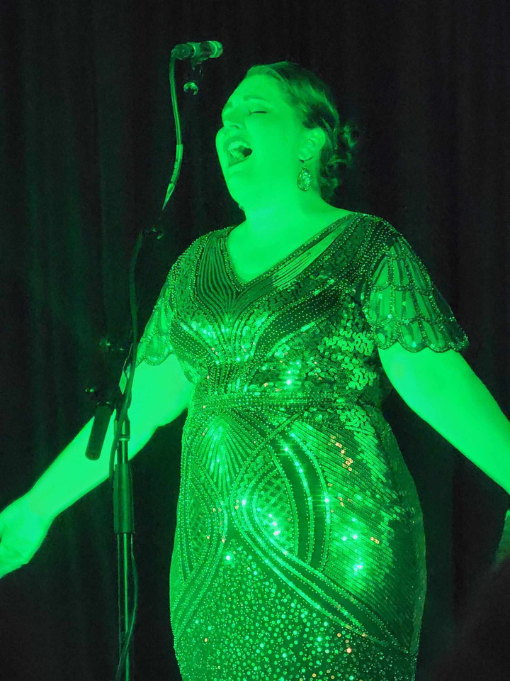 Performer mid-scene in a Rooted Gypsy Repertoire production